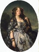 Franz Xaver Winterhalter Portrait of Sophia Alexandrovna Radziwill Sweden oil painting artist
